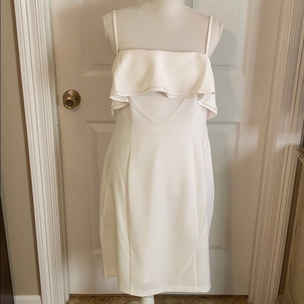 Karl Lagerfeld Off White Cocktail Dress